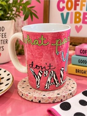 What Part of Y’all Don’t Y’all Understand Coffee Mug by Carson Hot Pink Zebra